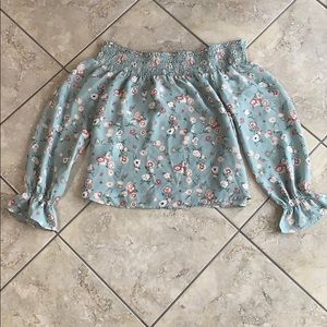 Off the shoulder floral top
